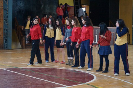 Clase técnica del grupo de danza