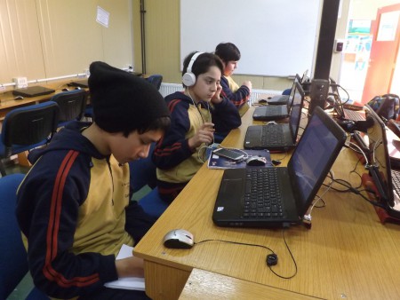 Parte del equipo de prensa