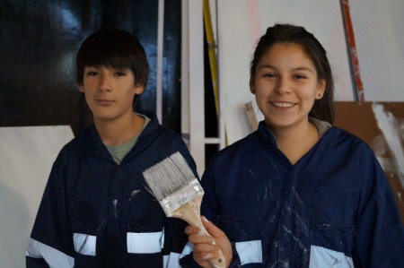 Integrantes del grupo de tramoya